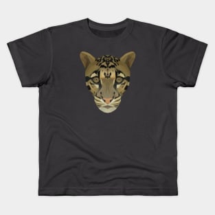 Geometrical Clouded Leopard Kids T-Shirt